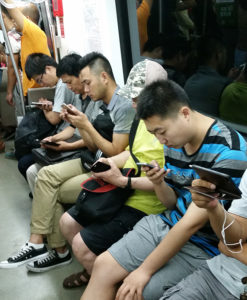 In der U-Bahn in Peking (Foto: Jannis Radeleff)